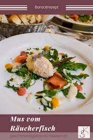 Mus Vom Raucherfisch Mit Erdbeer Und Gelbe Ruben Dressing Raucherfisch Lebensmittel Essen Rezepte