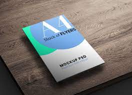 1890 x 1410 px size: Free A4 Size Stack Of Flyers Mockup Psd Good Mockups