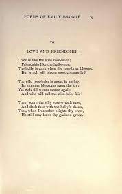 Love And Friendship By Emily Bronte Poems Poetic Words Friendship Quotes