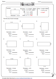 Rectangle Worksheets Area And Perimeter Worksheets Perimeter Worksheets Area And Perimeter