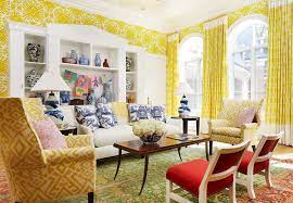 China Seas Sigourney Wallpaper With Sigourney Small Scale Curtains At The 2017 Dc Design House Interior Design By Home O Curtains House Design Interior Design
