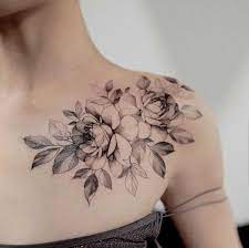 A Floral Shoulder Piece By Zihwa Floral Piece Shoulder Zihwa Blumen Schulter Tattoos Tattoo Schulter Frau Blumen Blumen Tattoo Schulter