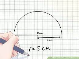 How To Find The Area Of A Semicircle Circle Math Maths Area Finding Area