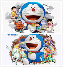 Metallic room surface finishes — ah & co: Pegatina De Pared De Doraemon De Dibujos Animados En 3d Para Decoracion Del Hogar Calcomanias De Pared Para Habitacion De Ninos Regalo Para Guarderia Vinilo Papel Tapiz Artesanal Decorative Wall Decal Wall Decalsdoraemon Wall