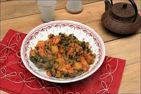 Rouz Jerbi Riz Djerbien Au Poulet Happy Papilles Recette Riz Djerbien Poulet Epinards Cuisine Tunisienne