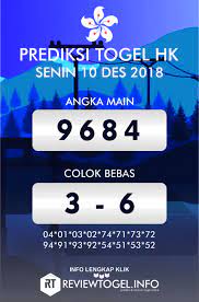 Prediksi Angka Keluar Togel Hongkong Hari Ini Senin 10 Desember 2018 Senin Desember Menulis