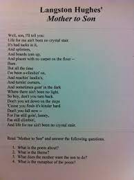 Pin By Penny Snow On Education Ideas Poem Mother To Son Reading Journal Middle School Classroom