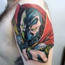 40 Spawn Tattoo Designs For Men Antihero Ink Ideas Space Tattoo Aesthetic Space Tattoo Designs Men