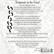 Footprints In The Sand Poem Svg Pdf Png Digital File Vector Etsy Footprints In The Sand Poem Footprint Inspirational Words Of Wisdom