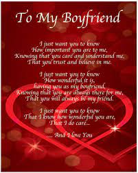 To My Boyfriend Poem Birthday Christmas Valentines Day Gift Present Happy Birthday Boyfriend Boyfriend Birthday Quotes Birthday Message For Boyfriend