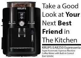 Krups Ea8250 Espresseria Super Automatic Espresso Coffee Maker Review Best Espresso Machine Coffee Maker Machine Espresso Machine
