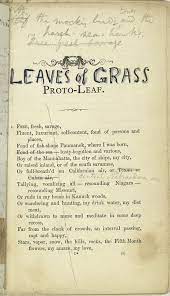 Leaves Of Grass Proto Leaf Id 484427 Nypl Digital Gallery Walt Whitman Words Books