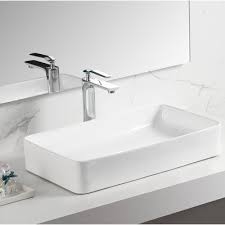 rectangular vessel sink