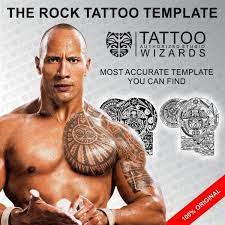 The Rock Tattoo Template Tattoo Wizards Rock Tattoo Polynesian Tattoo Tattoo Templates