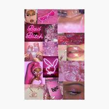 Discover and share the best gifs on tenor. Pink Baddie Aesthetic Poster Poster By Mya Joy Redbubble