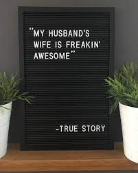 Funny Stories Marriage Husband Wife Message Board Quotes Funny Quotes Letter Board