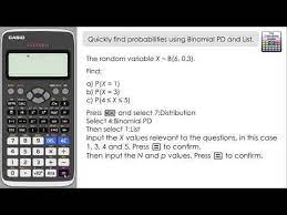 How To Quickly Find Probabilities Using Binomial Pd And List Casio Classwiz Fx 991ex Fx 570exthe Calculator Guide Probability Calculator Graphing Calculator