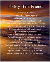 Personalised To My Best Friend Poem Birthday Christmas Gift Present Happy Birthday Quotes For Friends Friend Birthday Quotes Friends Forever Quotes