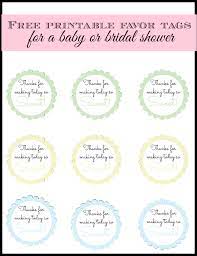 On this page, you will find 37 free printable baby shower games. Free Printable Baby Shower Favor Tags In 20 Colors Simple Baby Shower Baby Shower Favor Tags Baby Boy Shower Favors