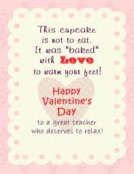 Craft Interrupted Sock Cupcake Teacher Valentine Printable Tag Valentines Day Poems Teacher Valentine Printable Valentines Cards