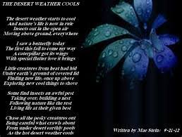 As The Desert Weather Cools Nature Poems Nature Poem Poems Beauty Creatures