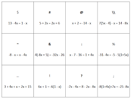 Sorting Cards For Solving Equations With Variables On Both Sides Math Love Solving Equations Math Expressions Math