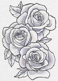 Sumptuous Rose Drawing Tattoo Roses Drawing Rose Outline Drawing