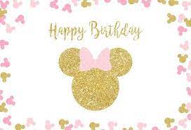 Cartoon Minnie Mickey Mouse Birthday Baby Shower Photography Studio Backdrop Banner In 2021 Minnie Mouse Theme Party Minnie Mouse 1st Birthday Baby Shower Photography