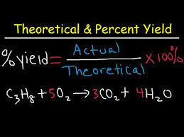 How To Calculate Theoretical Yield And Percent Yield College Chemistry Chemistry Notes Chemistry