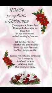 Merry Christmas In Heaven Mom Miss You Love You Always Xo Christmas In Heaven Poem Mom In Heaven Miss Mom