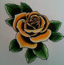 Traditional Rose Tattoo Art Flash Yellow Rose Tattoos Traditional Rose Tattoos Traditional Roses