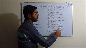 Class 12 Maths Integration Formulas Very Important Youtube