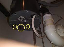 water leaking out of bolts on bottom of