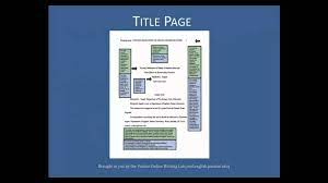 Apa (american psychological association) is most commonly used to cite sources within the social sciences. Purdue Owl Apa Formatting The Basics Youtube