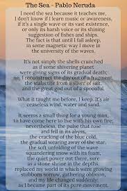 Pablo Neruda S The Sea Over The Andes Pablo Neruda Sea Poems Water Poems