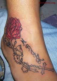 Rose N Rosery Rosary Tattoo Tattoos Shoulder Tattoo