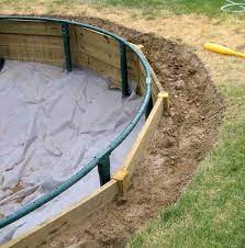 sunken trampoline