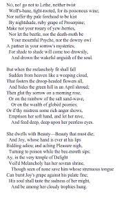 Poetry Ode On Melancholy John Keats 1795 1821 Http Annabelchaffer Com Words John Keats Poems Keats Poems
