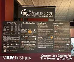Large Format Menu Design One Big Board Or Multi Panel Design Etsy Coffee Shop Menu Menu Restaurant Menu Board
