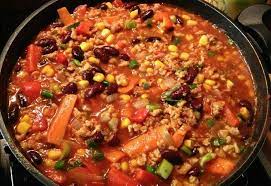 Chili Sin Carne Mit Reis Vegan Kidneybohnen Rezept Chili Sin Carne Rote Bohnen Rezept