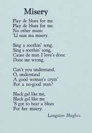 Misery By Langston Hughes Black History Poems Langston Hughes Poems Poems