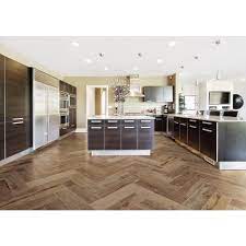 Westford Brown Wood Plank Porcelain Tile Floor Decor Luxury Kitchen Design Contemporary Kitchen Cabinets Luxury Kitchens