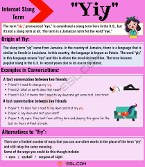 Yiy Meaning What Does Yiy Mean With Useful Conversations 7esl Mean Friends Words English Lessons