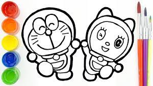 Get color codes and color schemes: Glitter Doraemon Dorami Drawing And Coloring Ãã©ãããã®è²ä»ã Sunny Colours Youtube