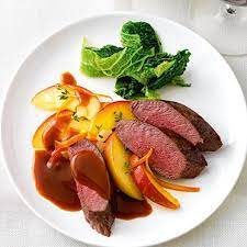 Rehrucken Auf Cognac Apfeln Rezept Rezepte Reh Rezept Rehrucken
