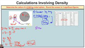 How To Calculate The Radius Of A Sphere Using The Density Formula Chemistry Class Radii Sphere