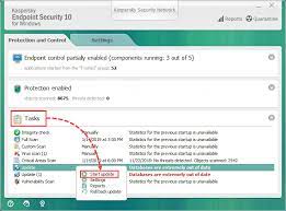 How To Run A Database Update In Kaspersky Endpoint Security 10 For Windows