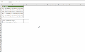 How To Count The Number Of Words In A Cell Or A Range Cells In Excel