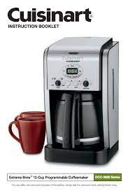 Extreme Brew 12 Cup Programmable Coffeemaker Dcc 2650 Product Manual Cuisinart Coffee Maker Best Coffee Maker Best Drip Coffee Maker