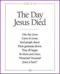 The Day Jesus Died Story Kids Korner Biblewise Easter Poems Kids Poems Easter Speeches